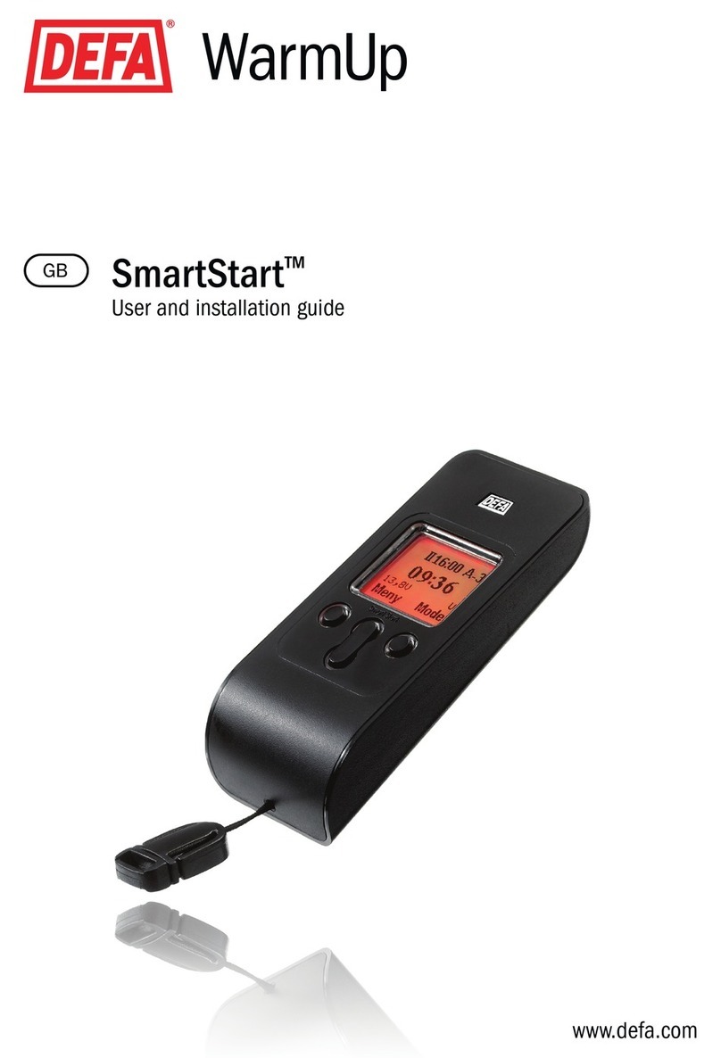 DEFA SmartStart User and installation guide