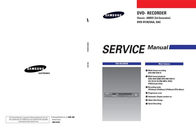 Samsung DVD-R130/XAA Service manual