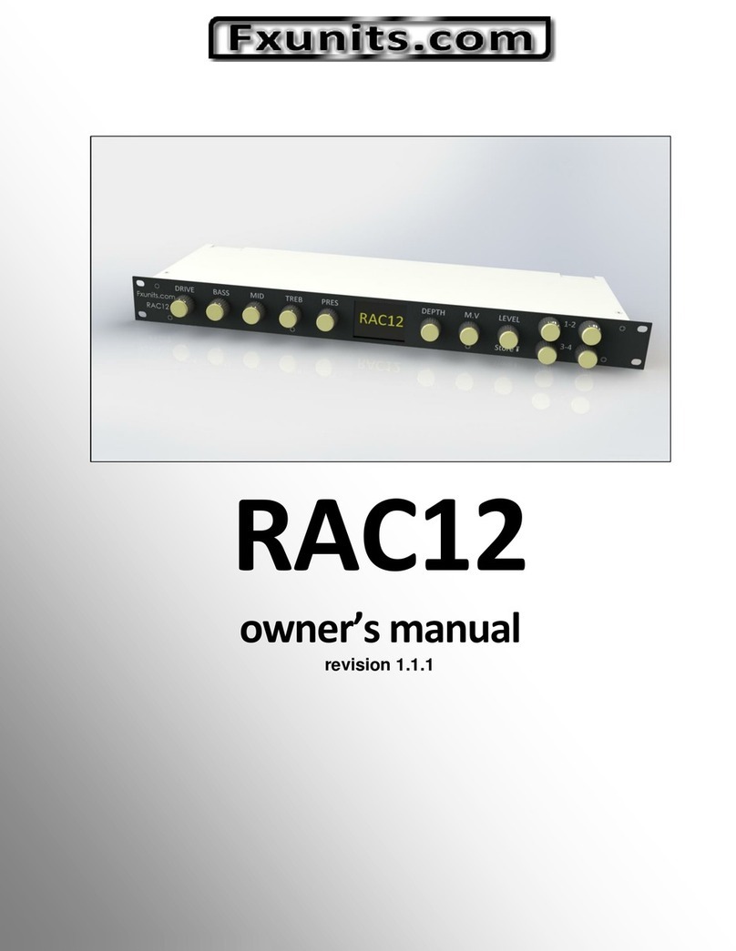 Fxunits RAC12 owner's manual