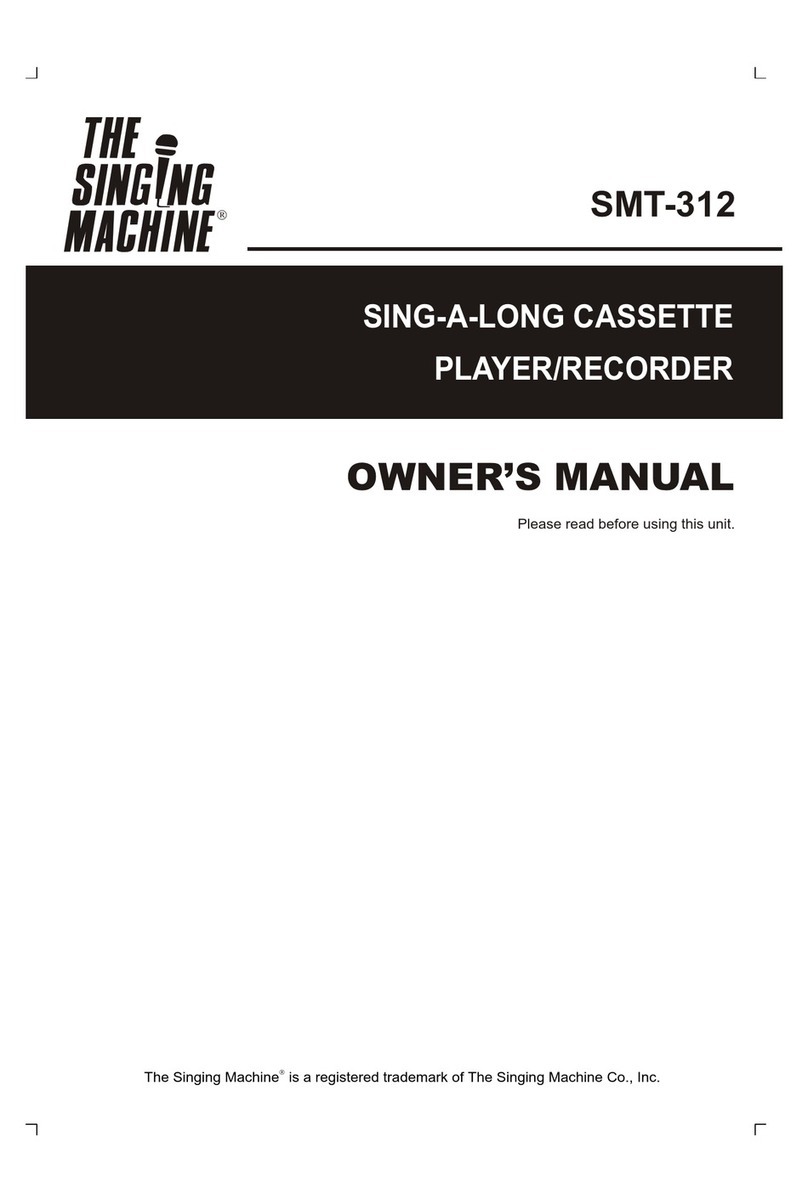 The Singing Machine SMT-312 User manual