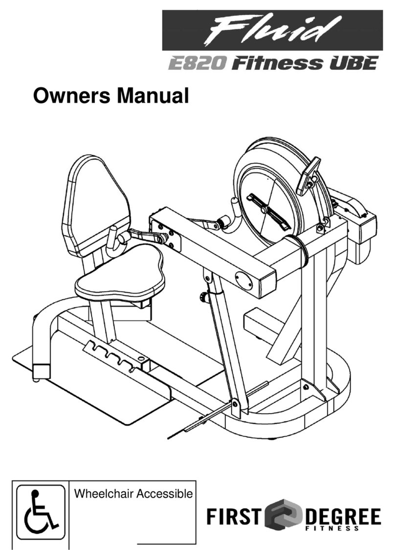First Degree Fluid E820 owner's manual