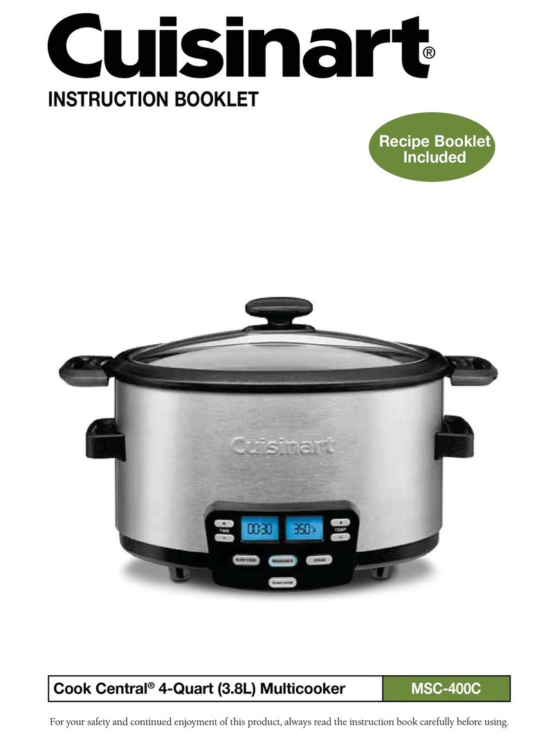 Cuisinart MSC-400C Cook Central User manual