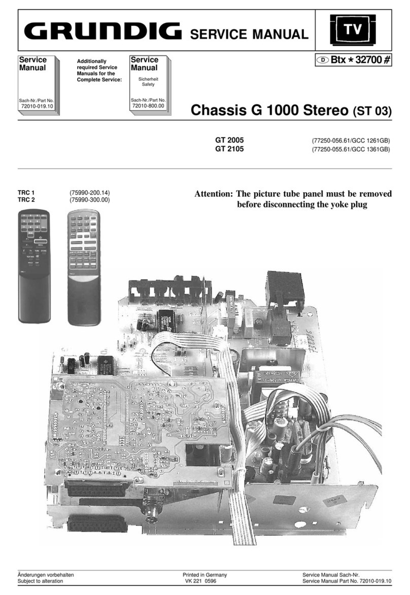 Grundig GT 2105 User manual