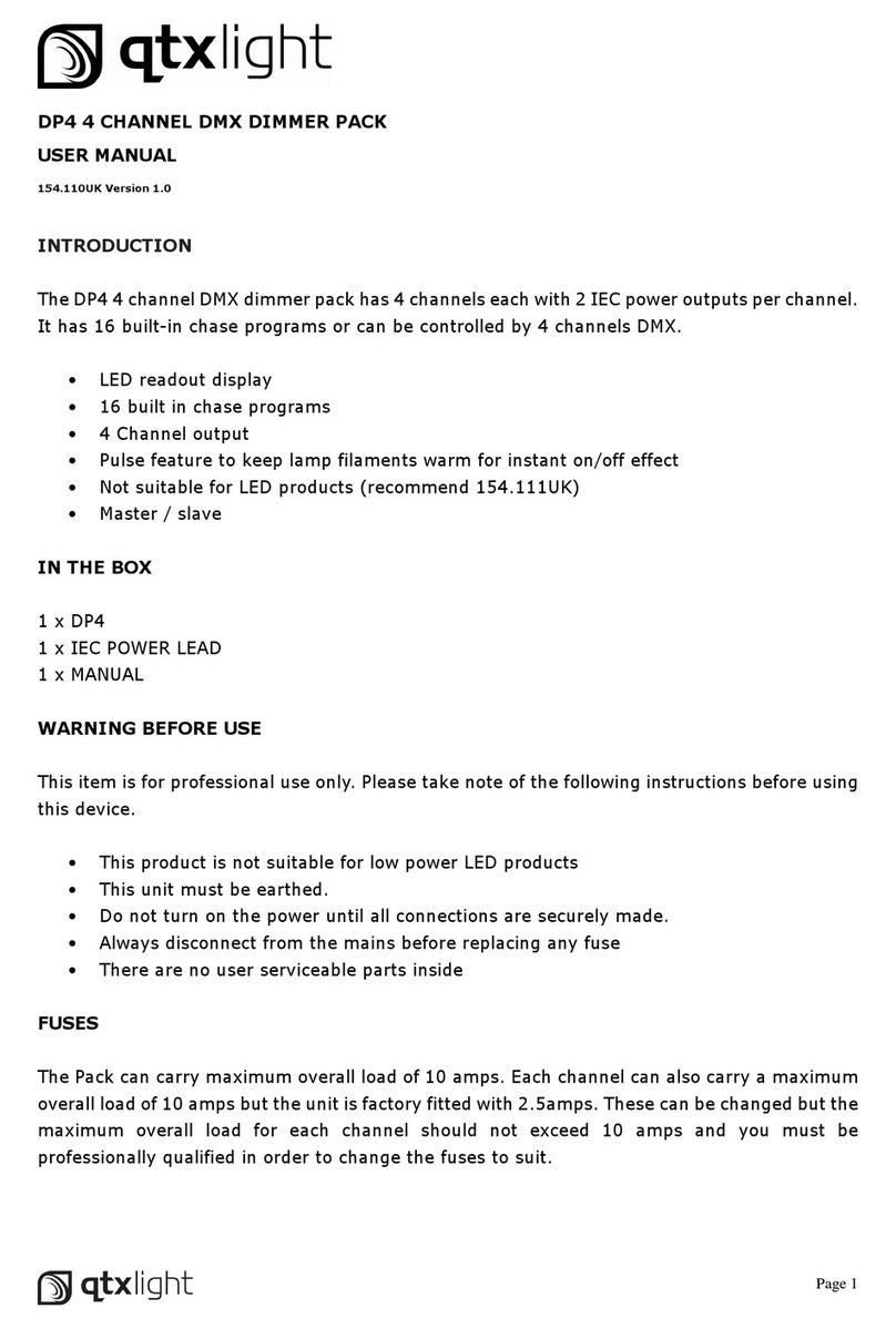 QTX Light DP4 user manual