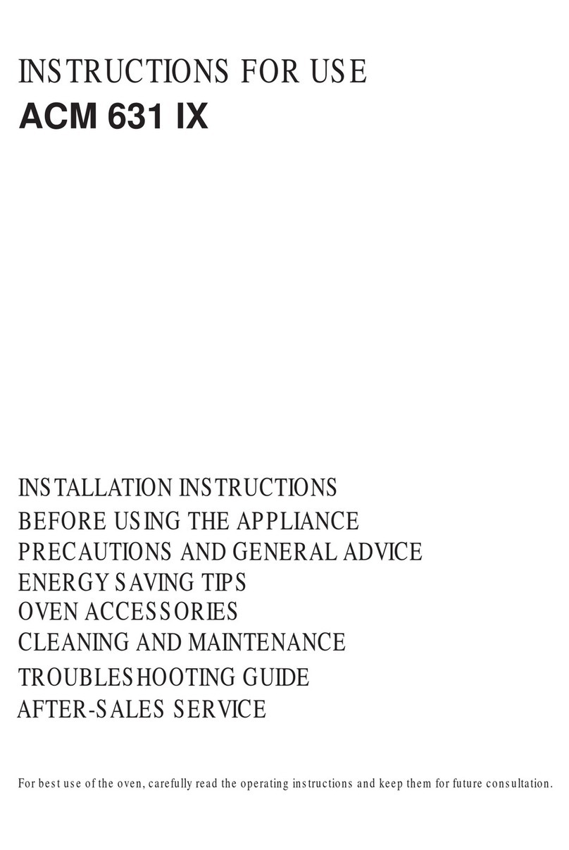 Whirlpool ACM 631 IX User manual