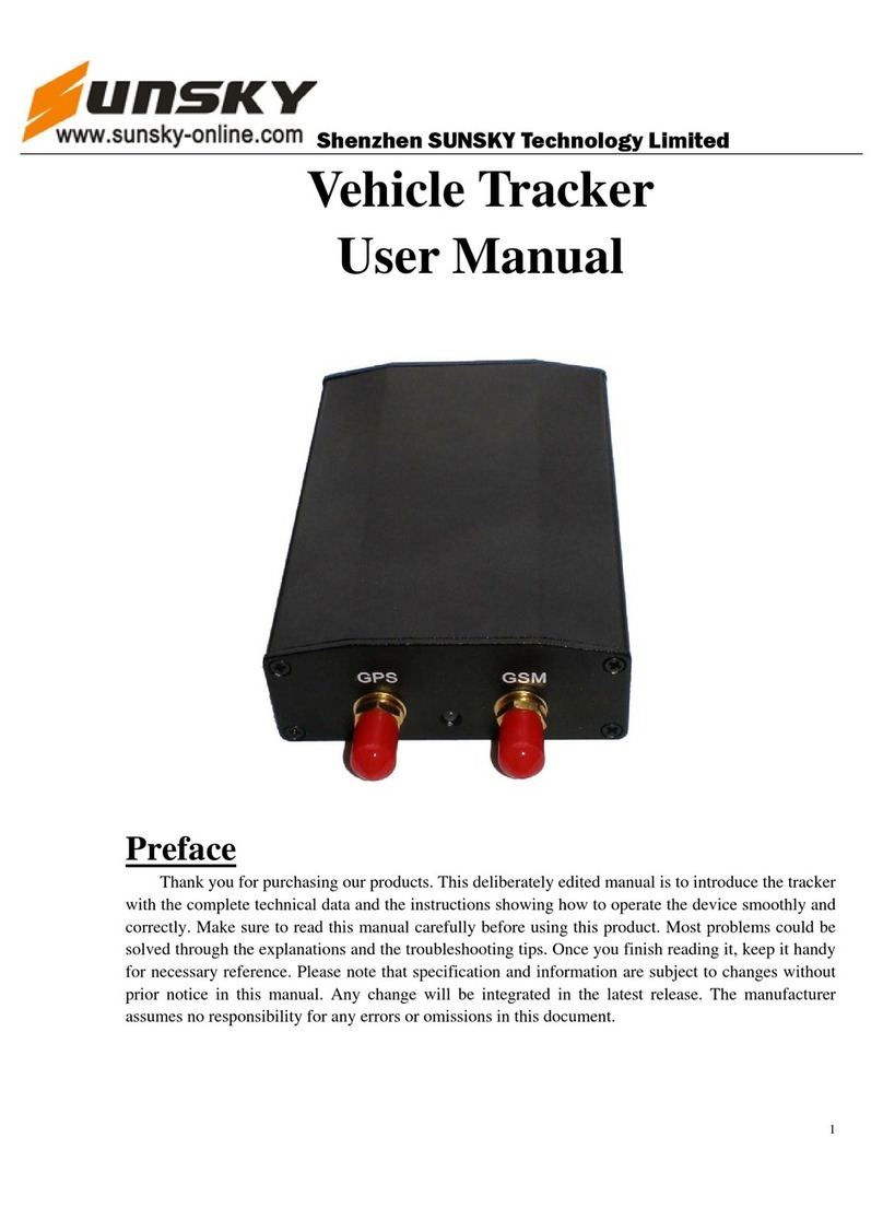 Sunsky Vehicle Tracker user manual