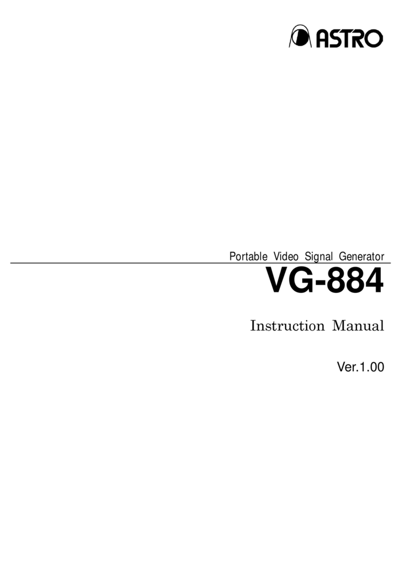 ASTRO VG-884 instruction manual