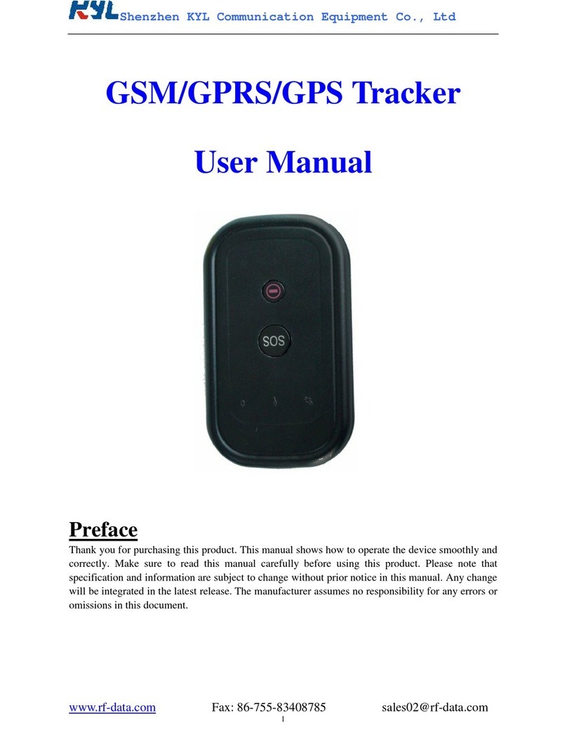 KYL GSM/GPRS/GPS Tracker user manual