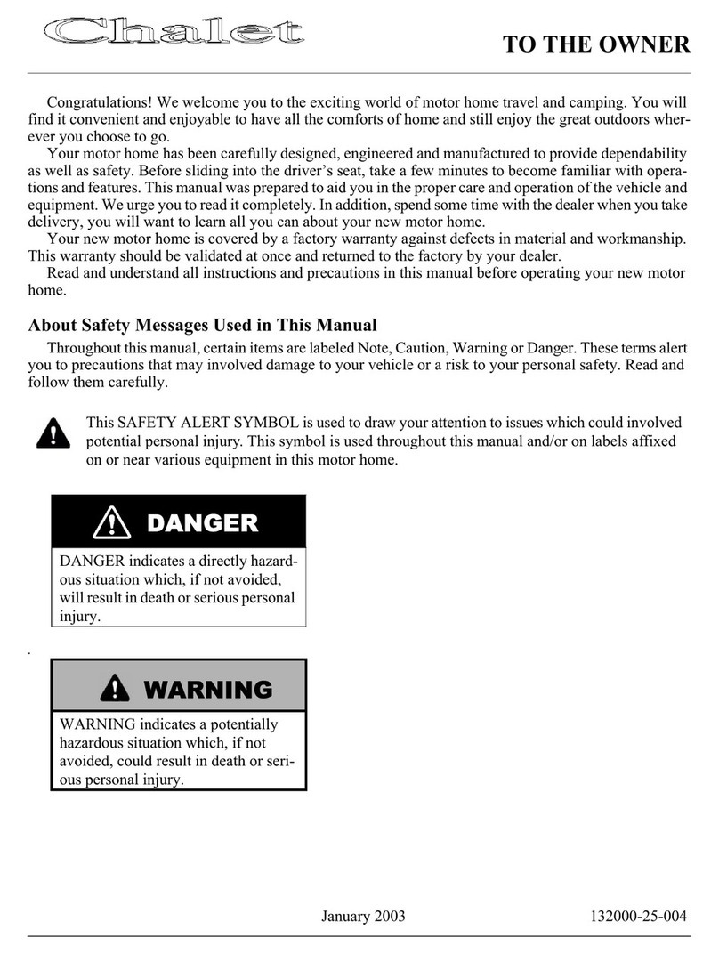 Winnebago 2004 Chalet owner's manual