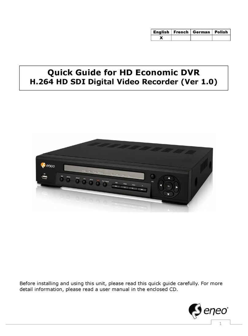 Eneo HDR-4004AE1.0 User manual