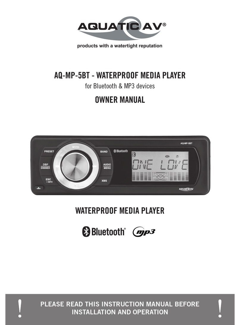 Aquatic AQ-MP-5BT owner's manual