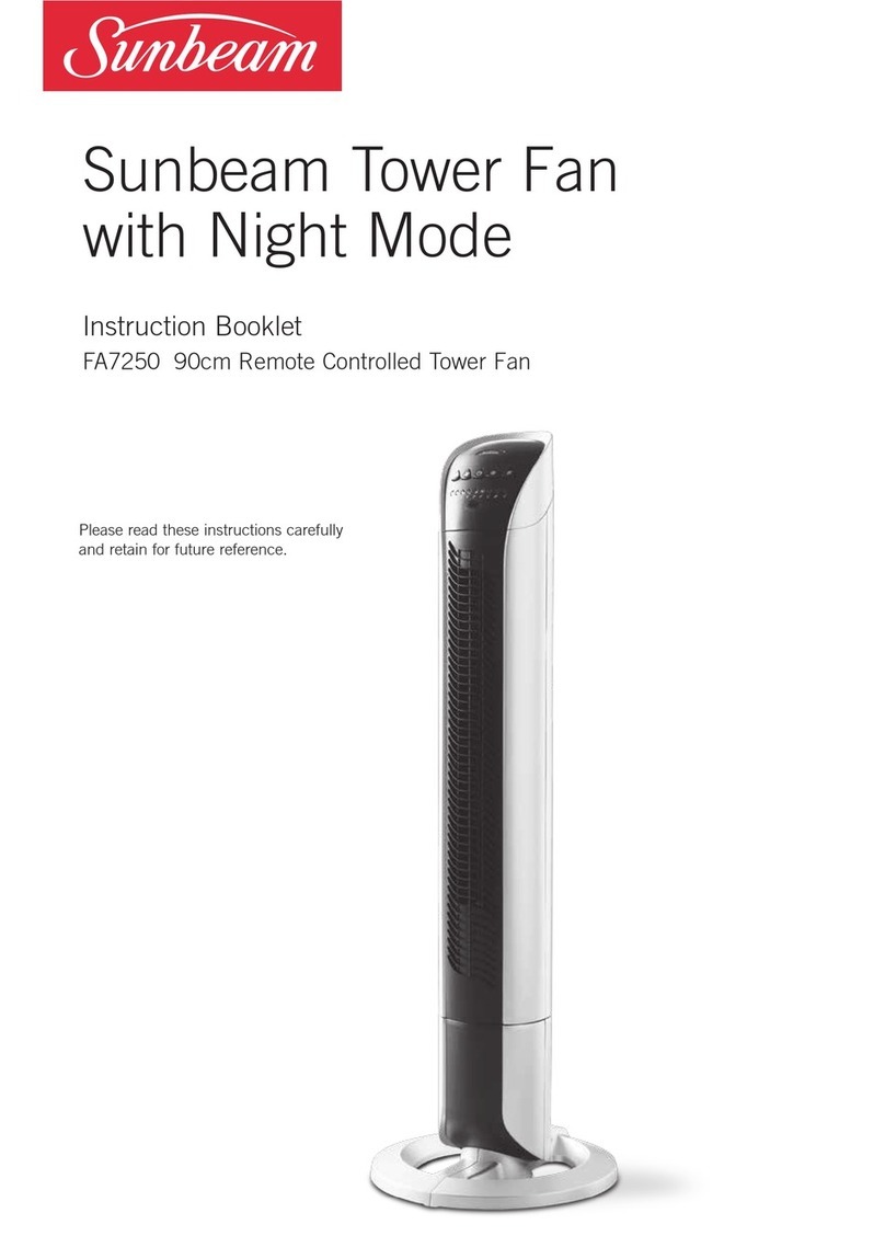 Sunbeam FA7250 User manual