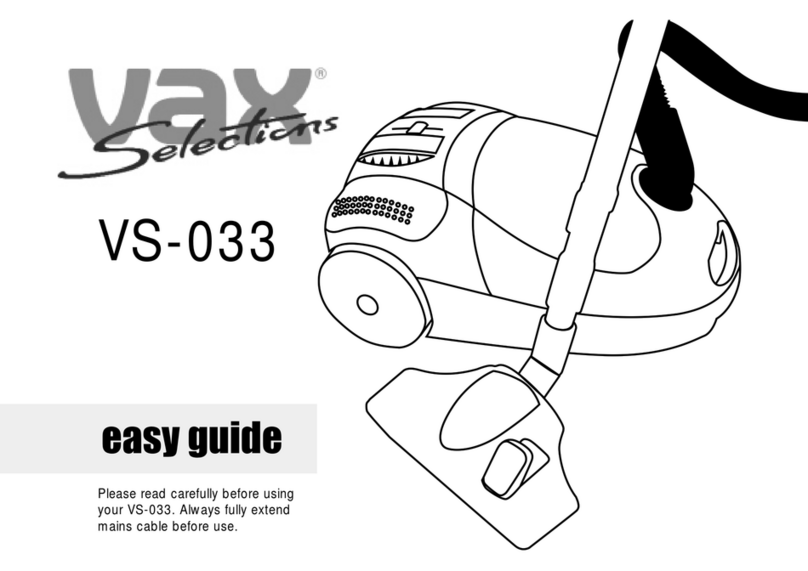 Vax VS-033 Product information sheet