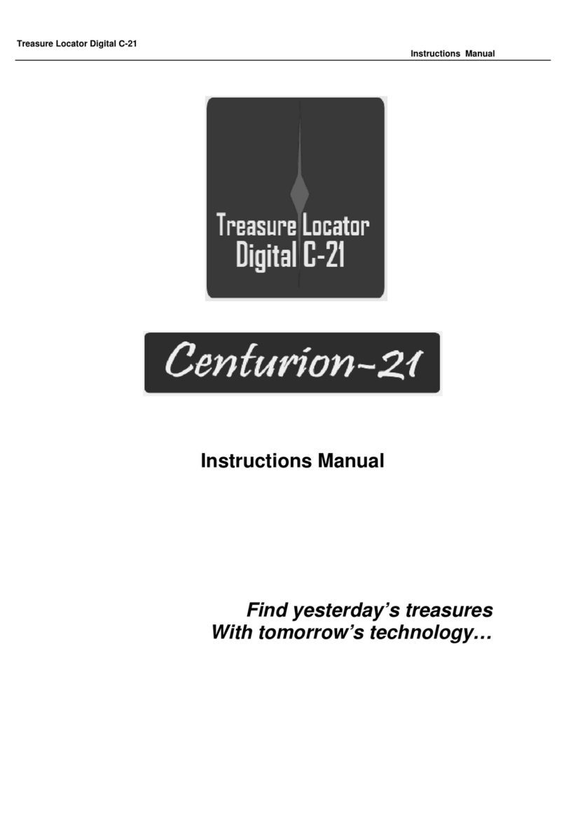 Treasure Locator Centurion 21 instruction manual