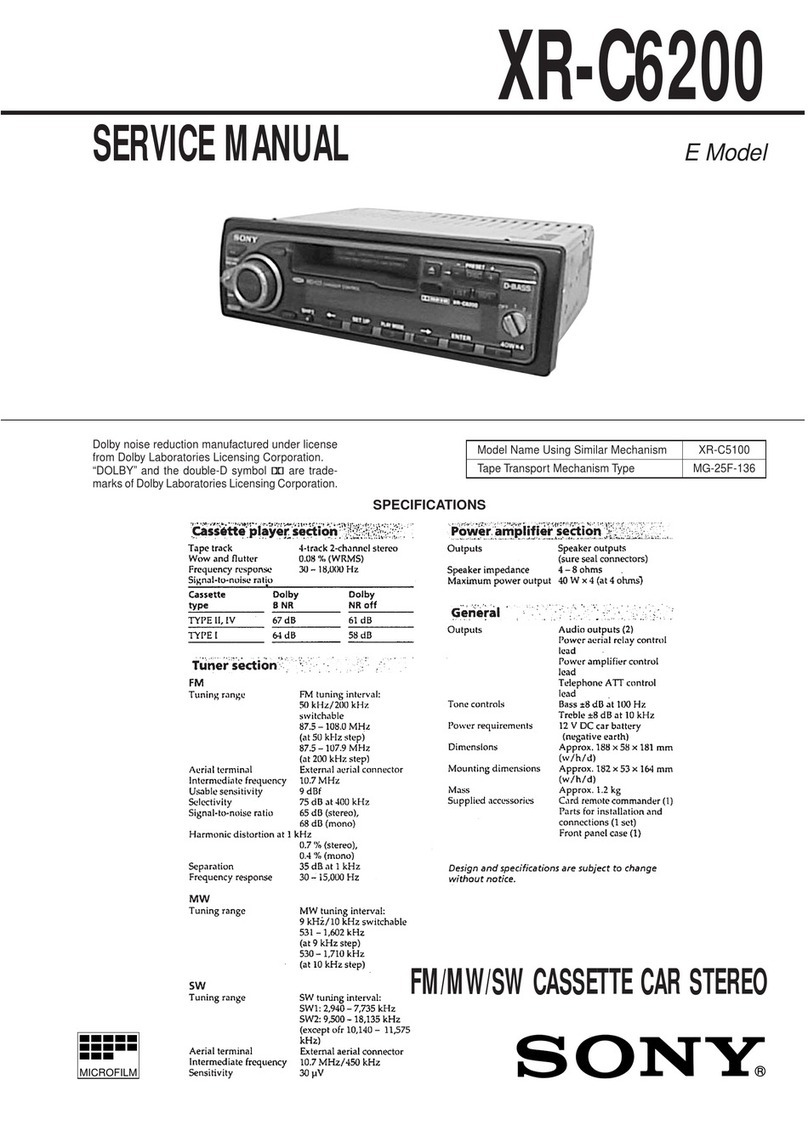 Sony XR-C6200 Service manual