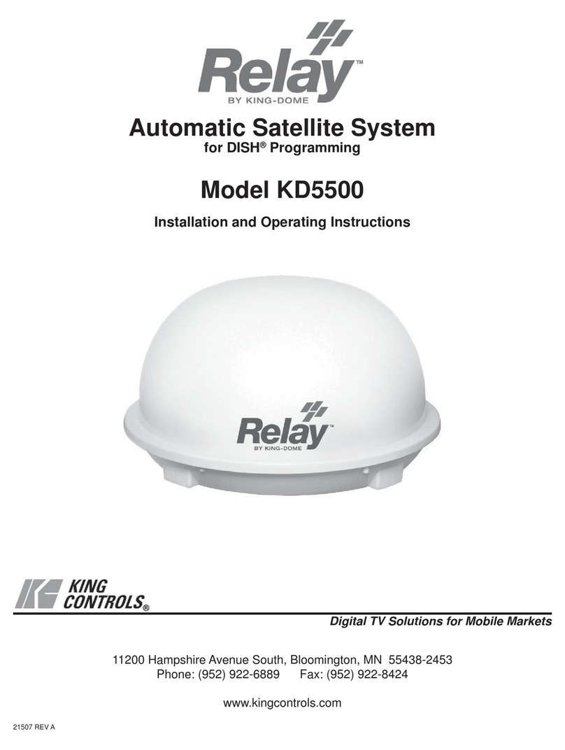 King-Dome Relay KD5500 Installation and operating instructions
