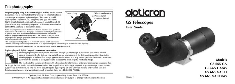 Opticron GS 665 GA User manual
