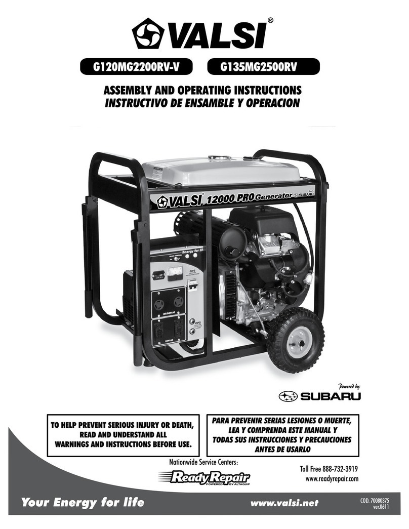 Valsi G120MG2200RV User manual