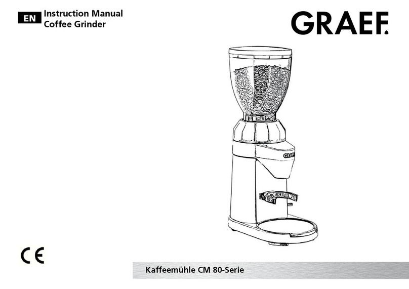 Graef CM 80-Serie User manual Graef CM 80-Serie User manual