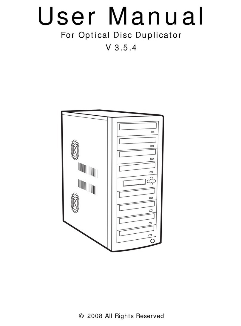 Copytrax Optical Disc Duplicator user manual