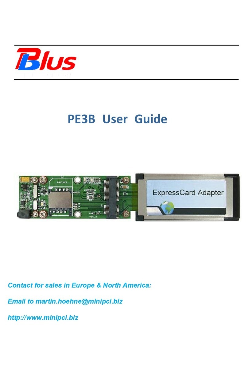 Blus PE3B User manual