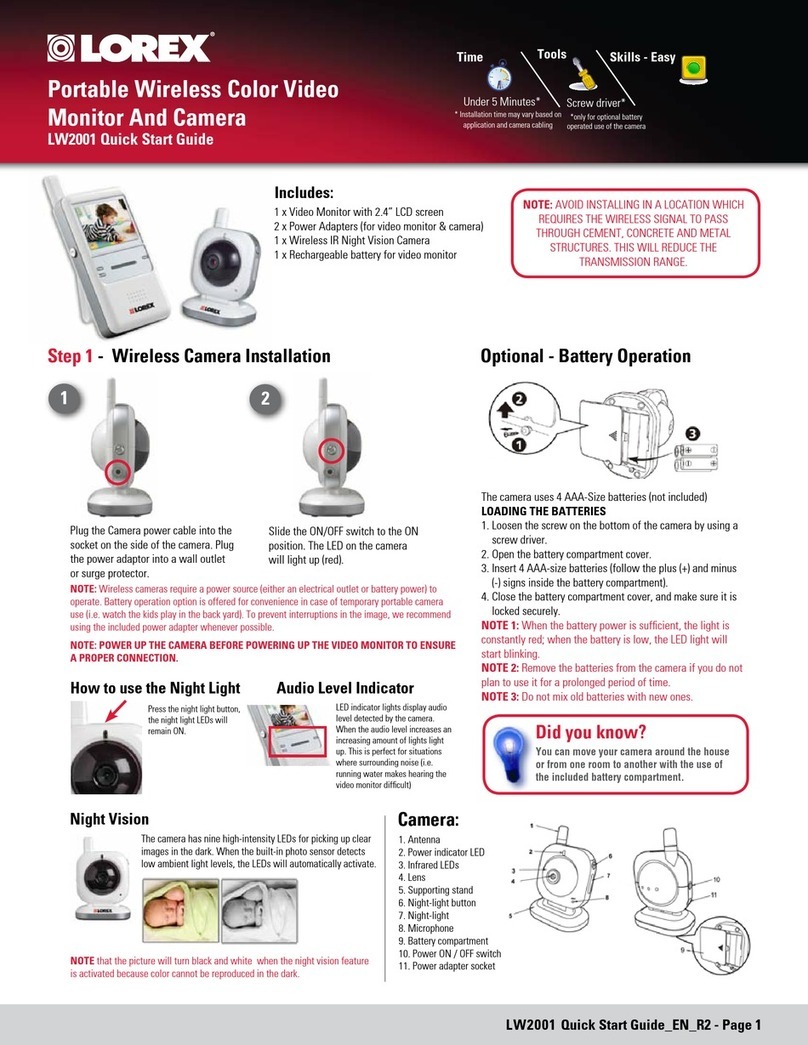 Lorex LW2001 User manual