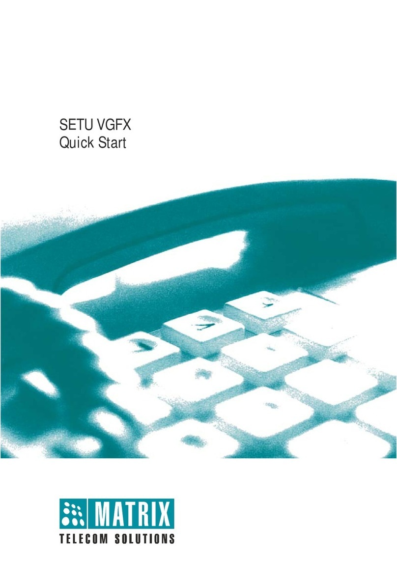 Matrix SETU VGFX User manual