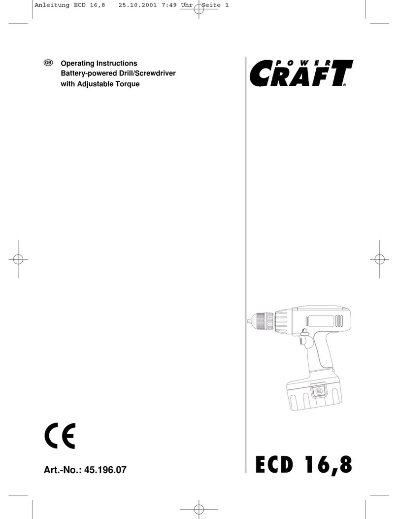Power Craft ECD 16 User manual