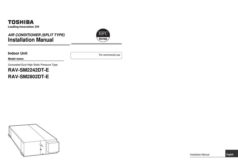 Toshiba RAV-SM2242DT-E User manual