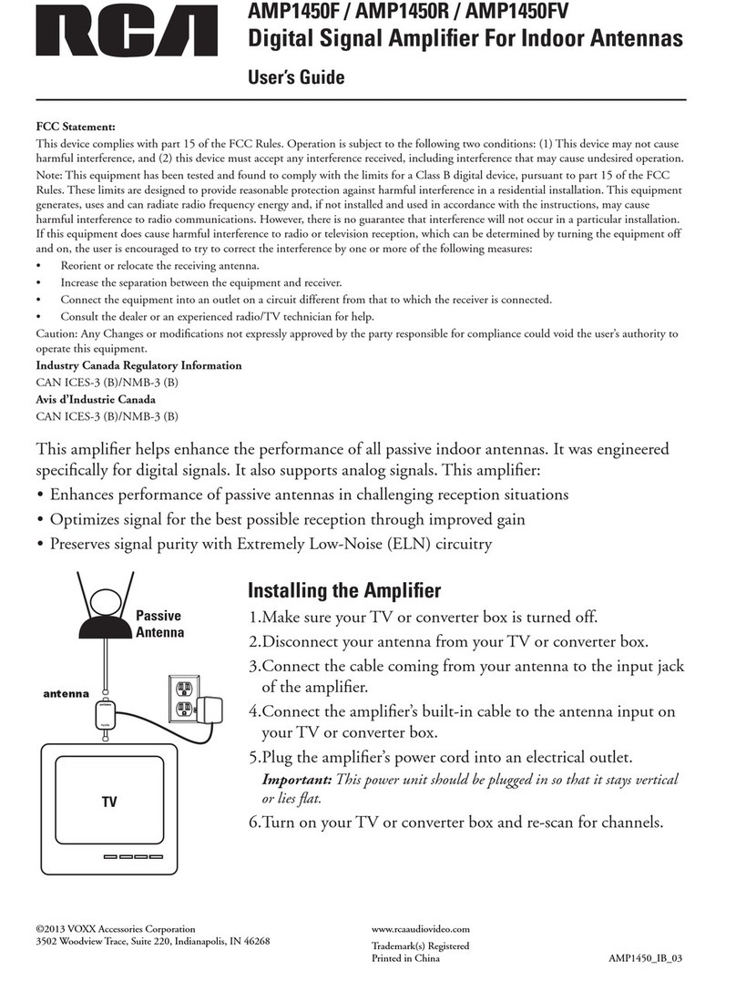 RCA AMP1450F User manual