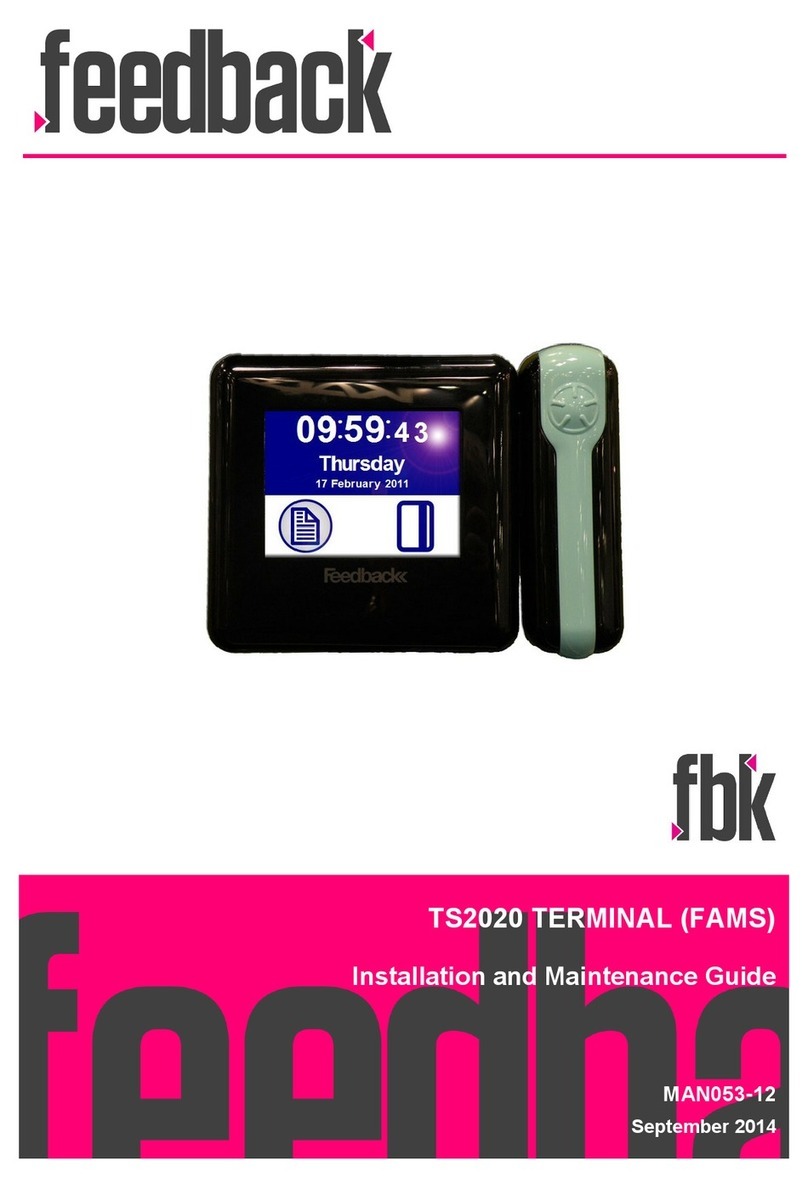 feedback TS2020 Installation and maintenance guide