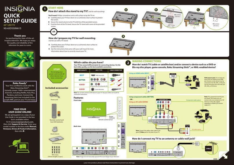 Insignia NS-65D550NA15 User manual