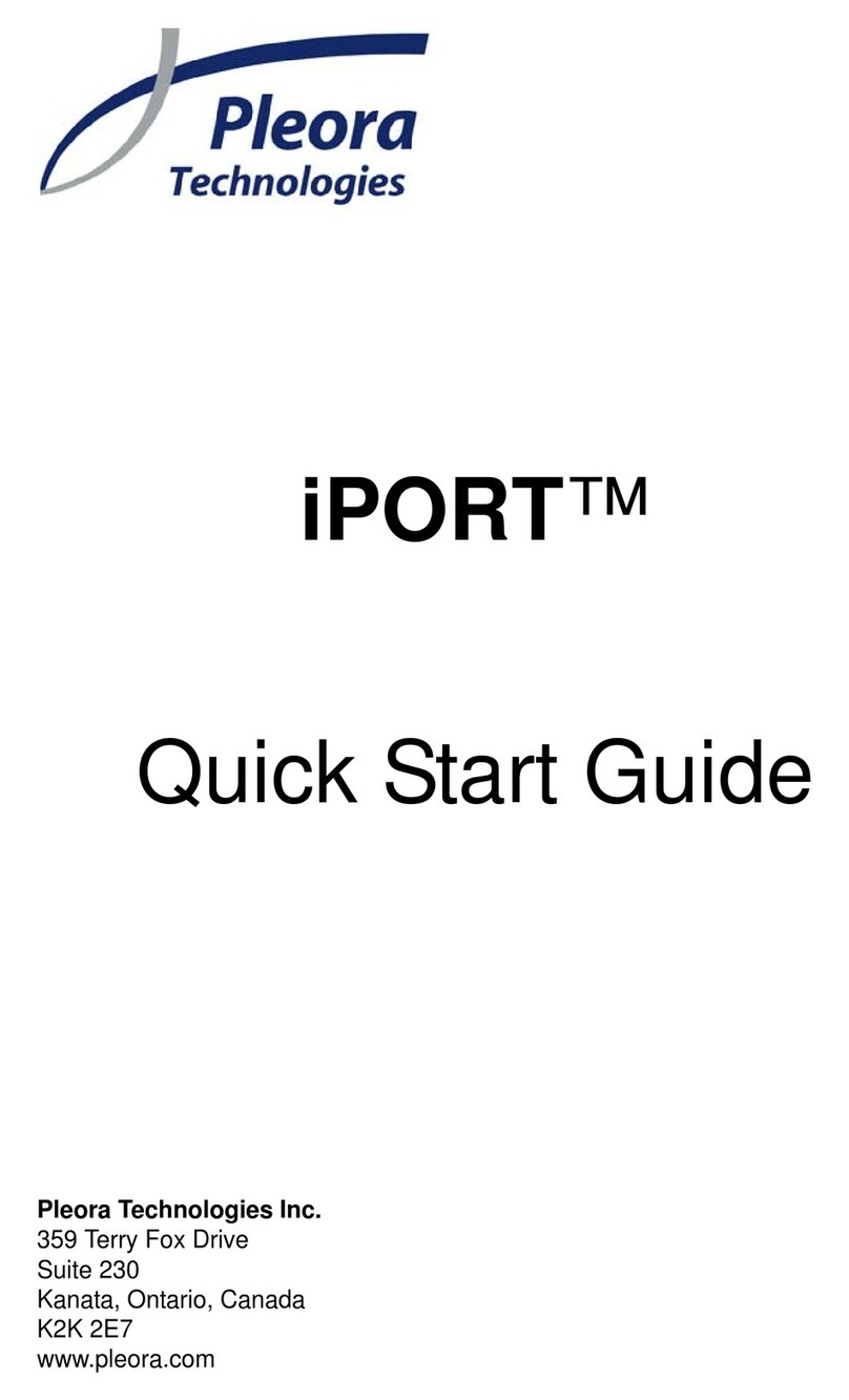 Pleora Technologies iPort quick start guide