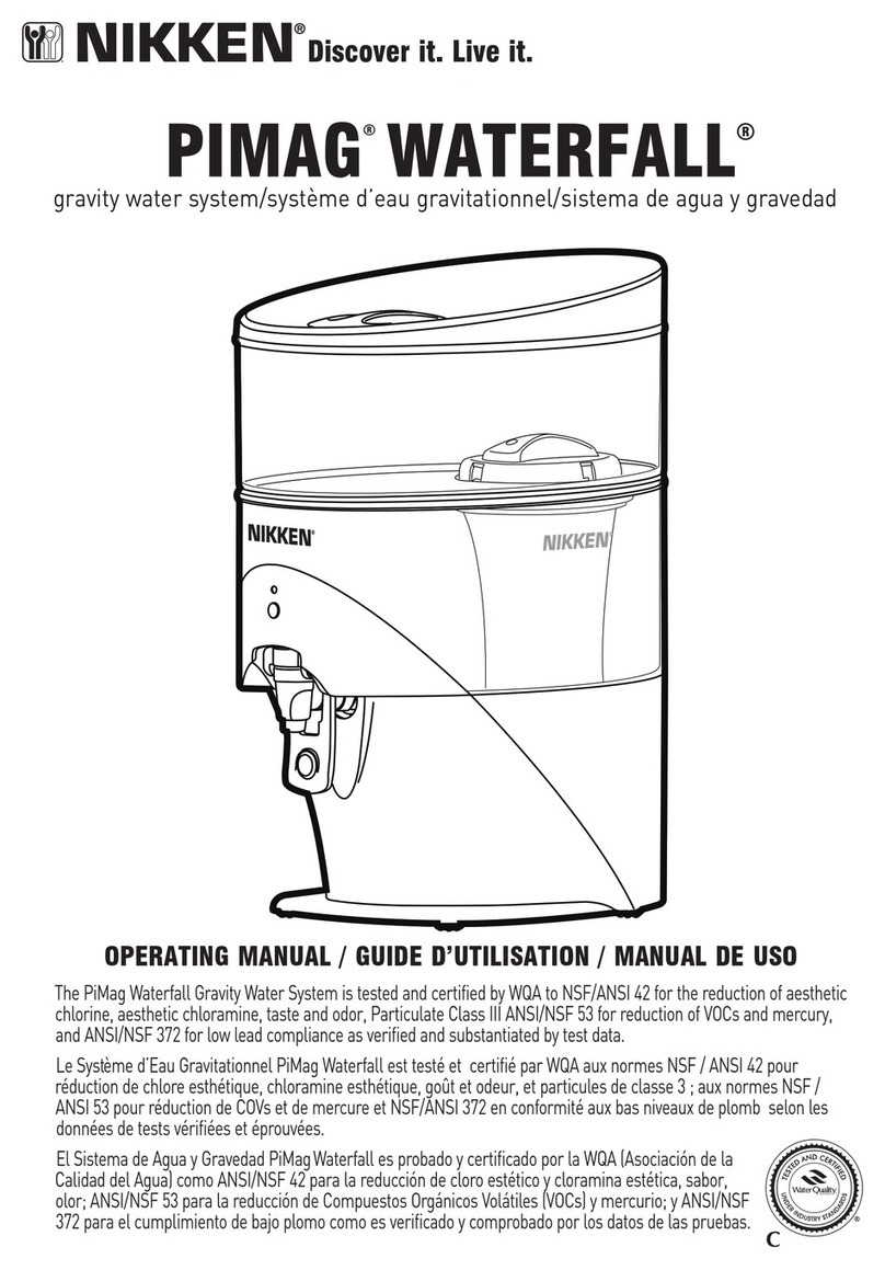 Nikken PIMAG WATERFALL operating manual Nikken PIMAG WATERFALL operating manual