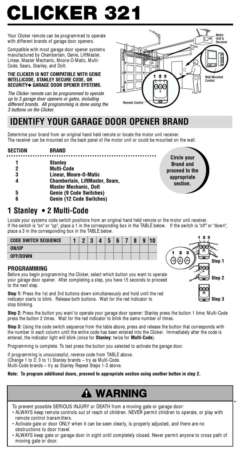Clicker 321 User manual