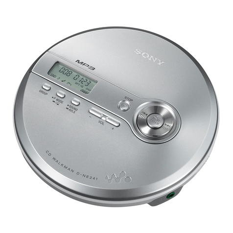 Sony Walkman D-NE240 User manual