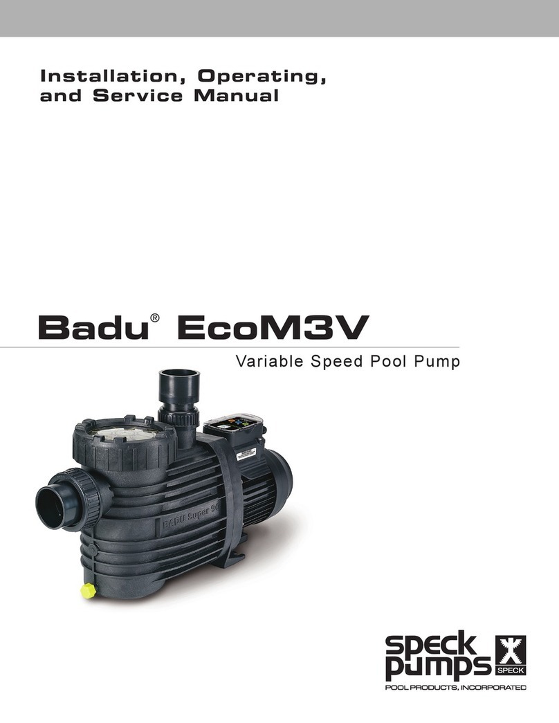 Speck pumps Badu EcoM3V Installation, operating and service manual
