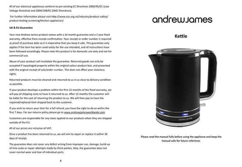 Andrew James Kettle User manual