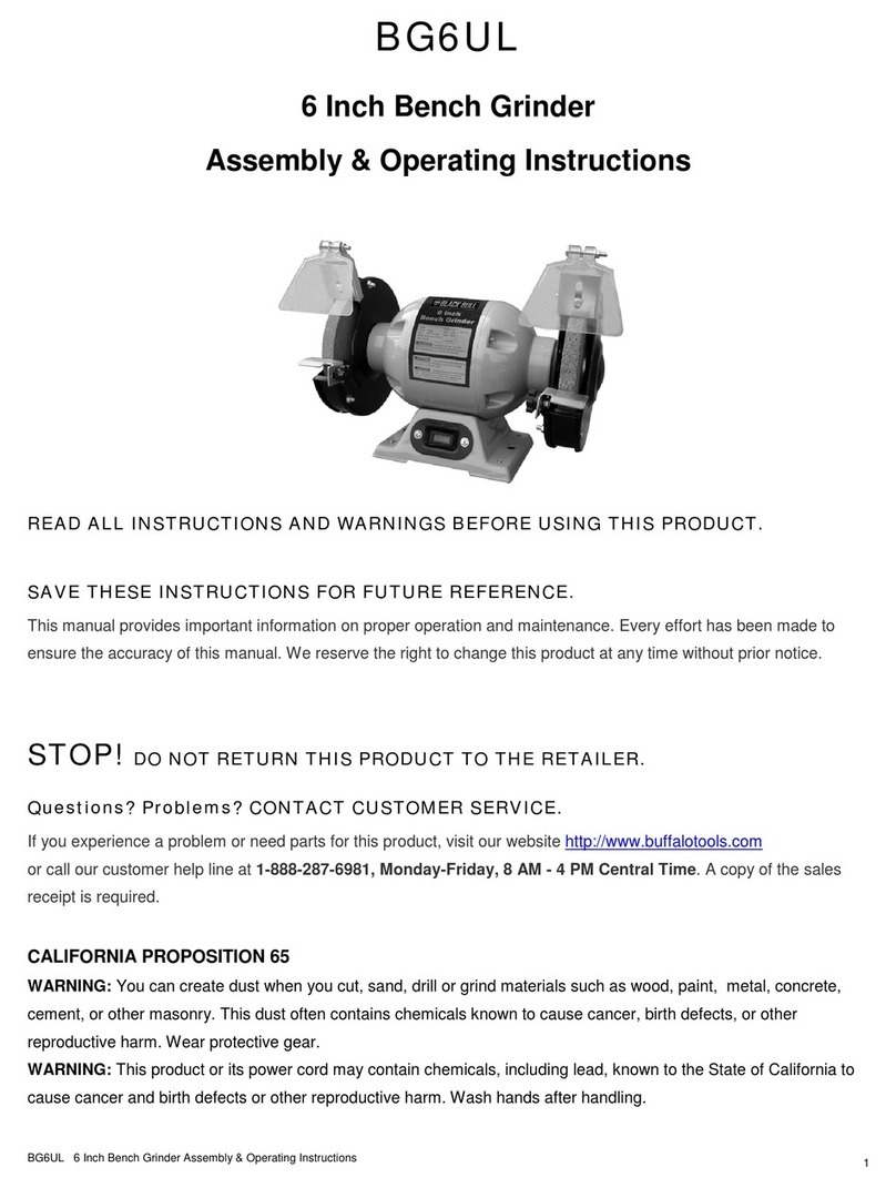 Buffalo Tools BG6UL Quick reference guide