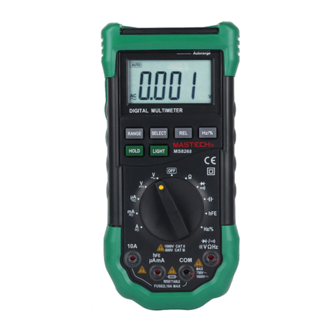 Mastech MS8268 Operator's instruction manual
