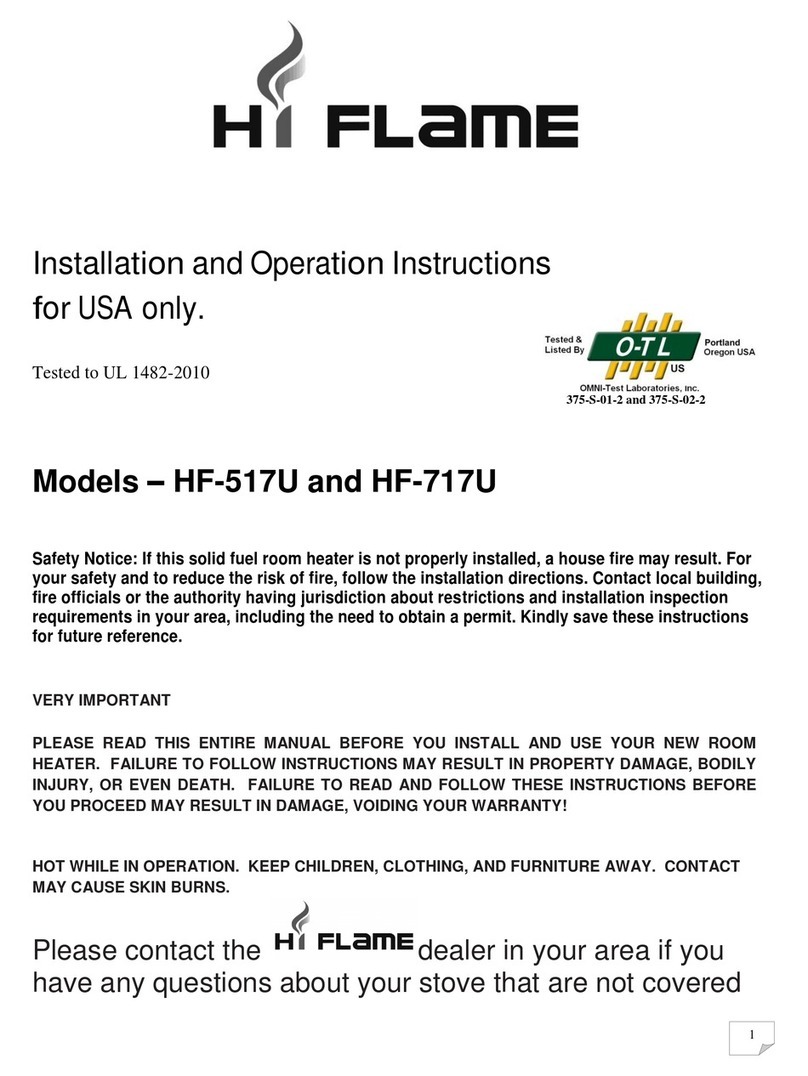 Hi-Flame HF-517U Operation instructions