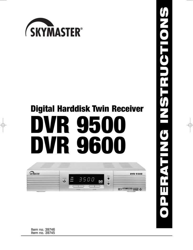 Sky Master DVR 9600 operating instructions