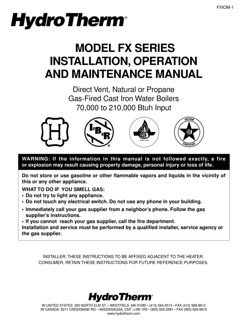 HydroTherm FX Series Installation, operation and maintenance manual