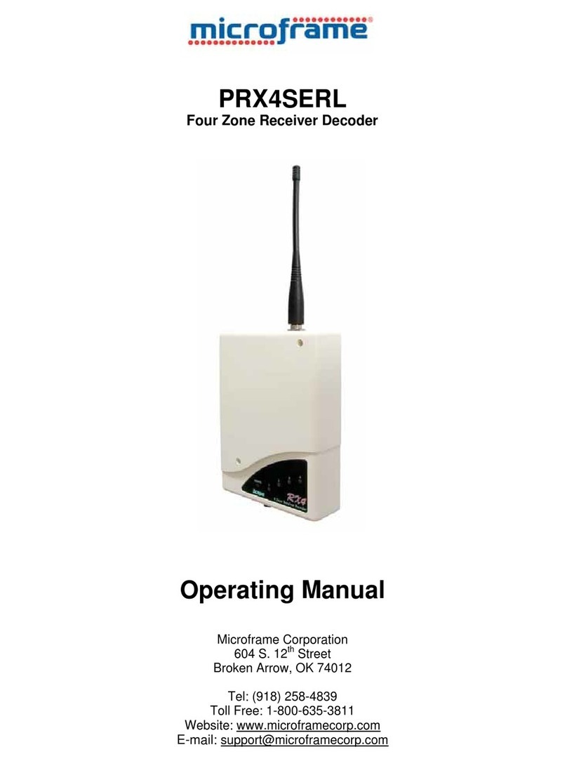 Microframe Corporation PRX4SERL operating manual