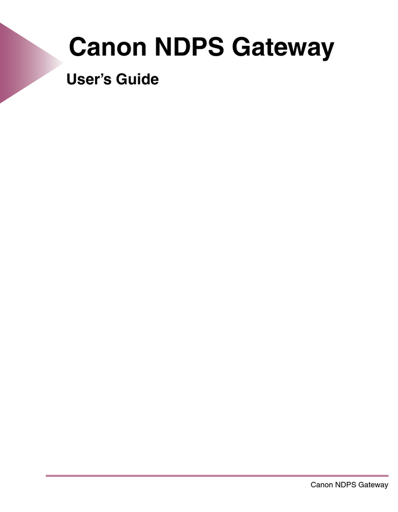 Canon NDPS Gateway user guide