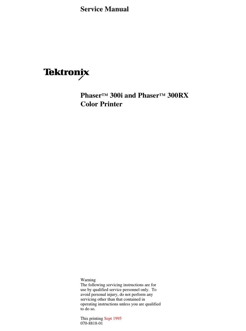 Tektronix Phaser 300i User manual
