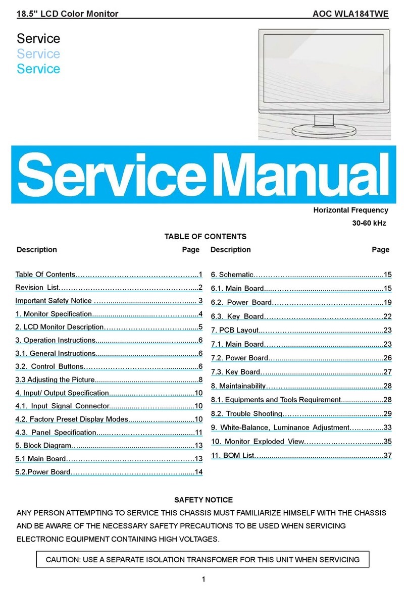 AOC WLA184TWE User manual