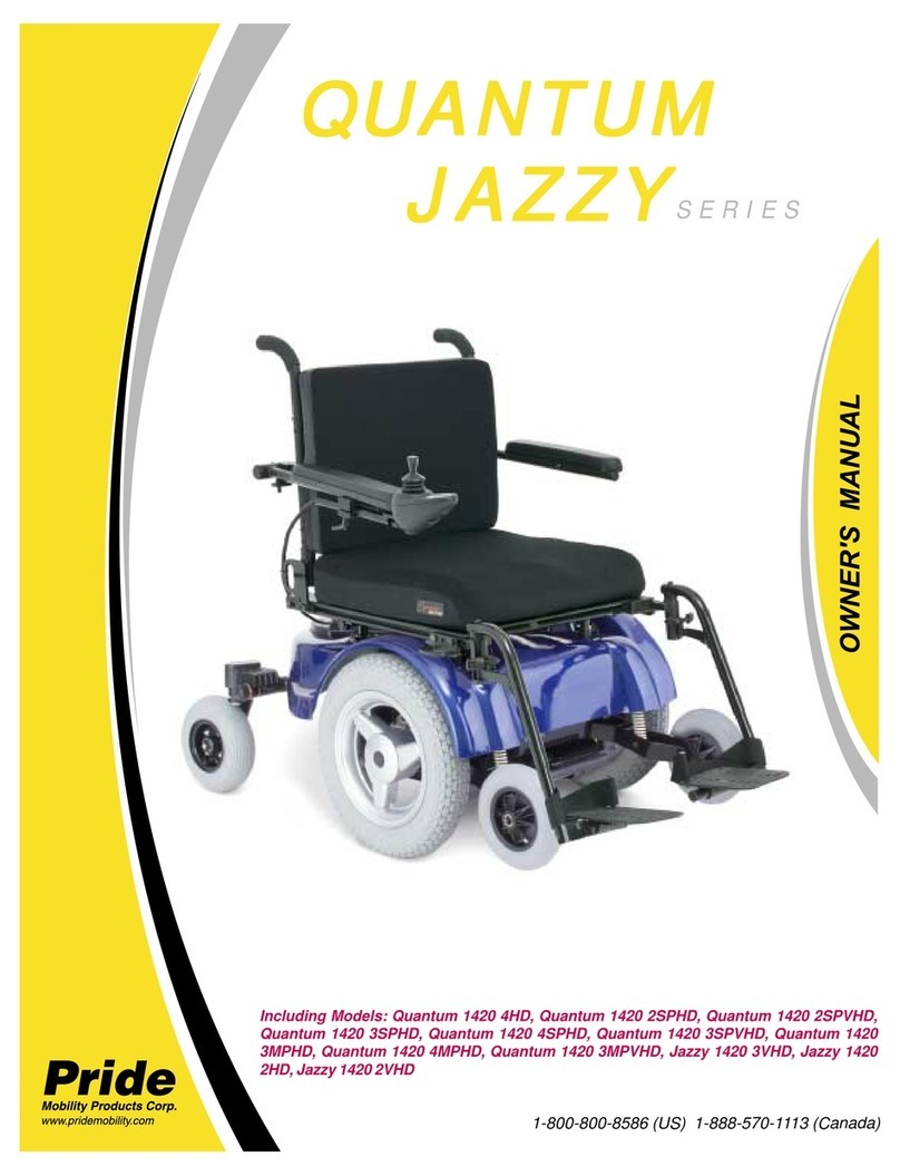 Pride Mobility Quantum Jazzy series owner's manual