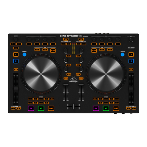Behringer DJ CONTROLLER CMD STUDIO 4A User manual