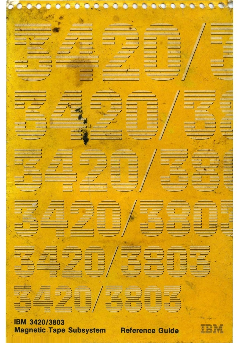 IBM 3420 User manual
